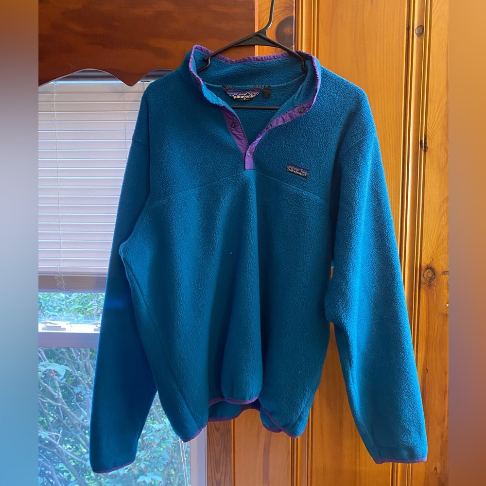 Vintage Patagonia Snap Fleece Pull Over